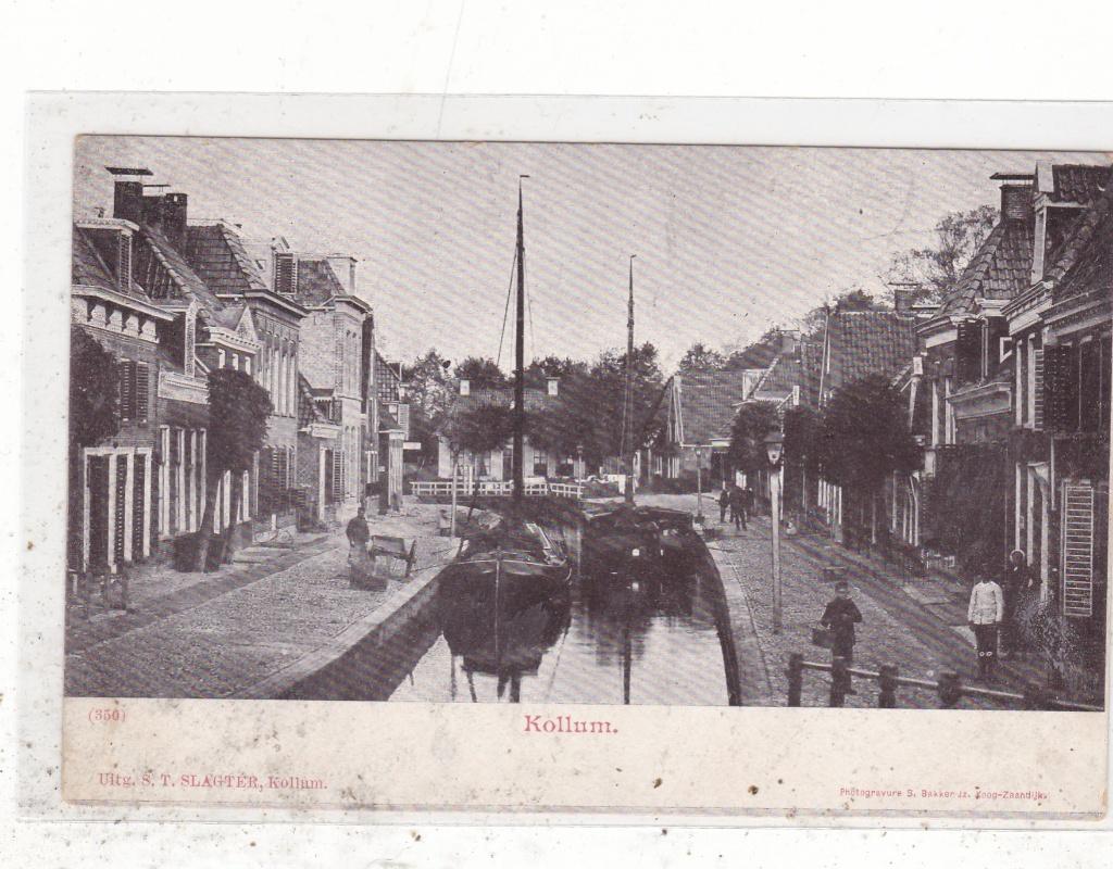 Kollum-Gezicht in Kollum circa 1900, Verzenden, Voor 1920, Ongelopen, Friesland