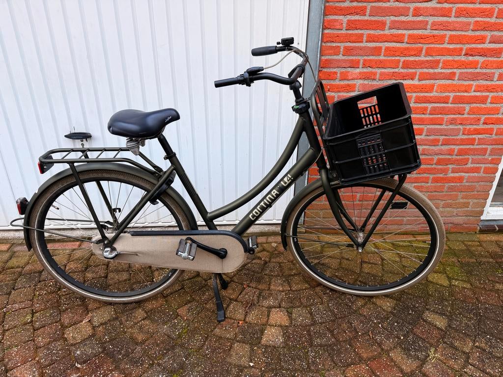 Cortina damesfiets, framehoogte 50, Fietsen en Brommers, Gebruikt, Velgrem, Versnellingen, 50 tot 53 cm