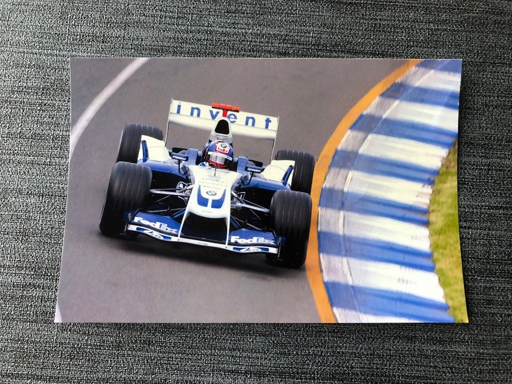 F.05 / 2x Originele HP F1 BMW-Williams [Walrus-neus] foto's, Verzamelen, Ophalen of Verzenden, Zo goed als nieuw, Formule 1