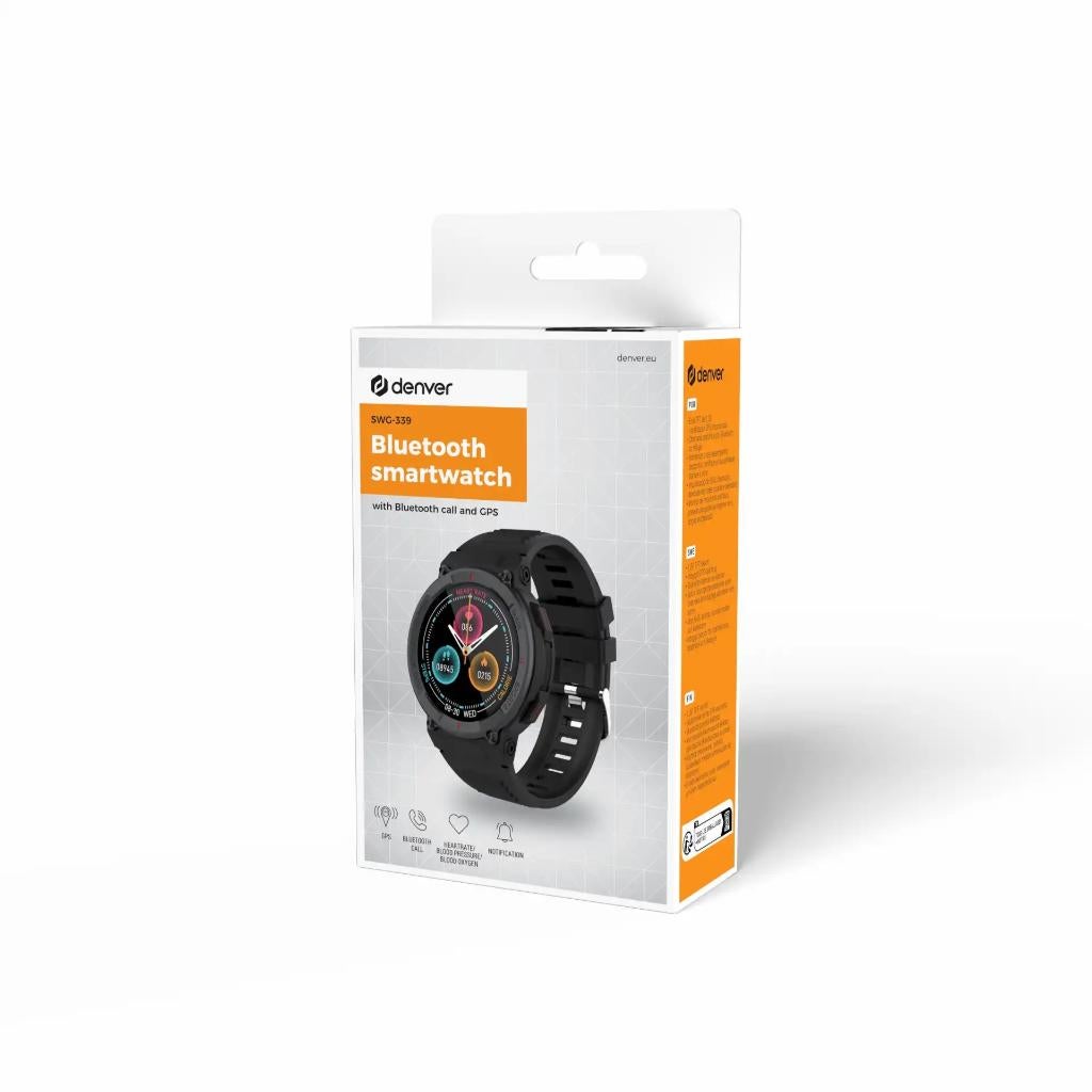 Denver SWG-339 Smartwatch NIEUW, Zwart, Nieuw, Ophalen of Verzenden, Denver