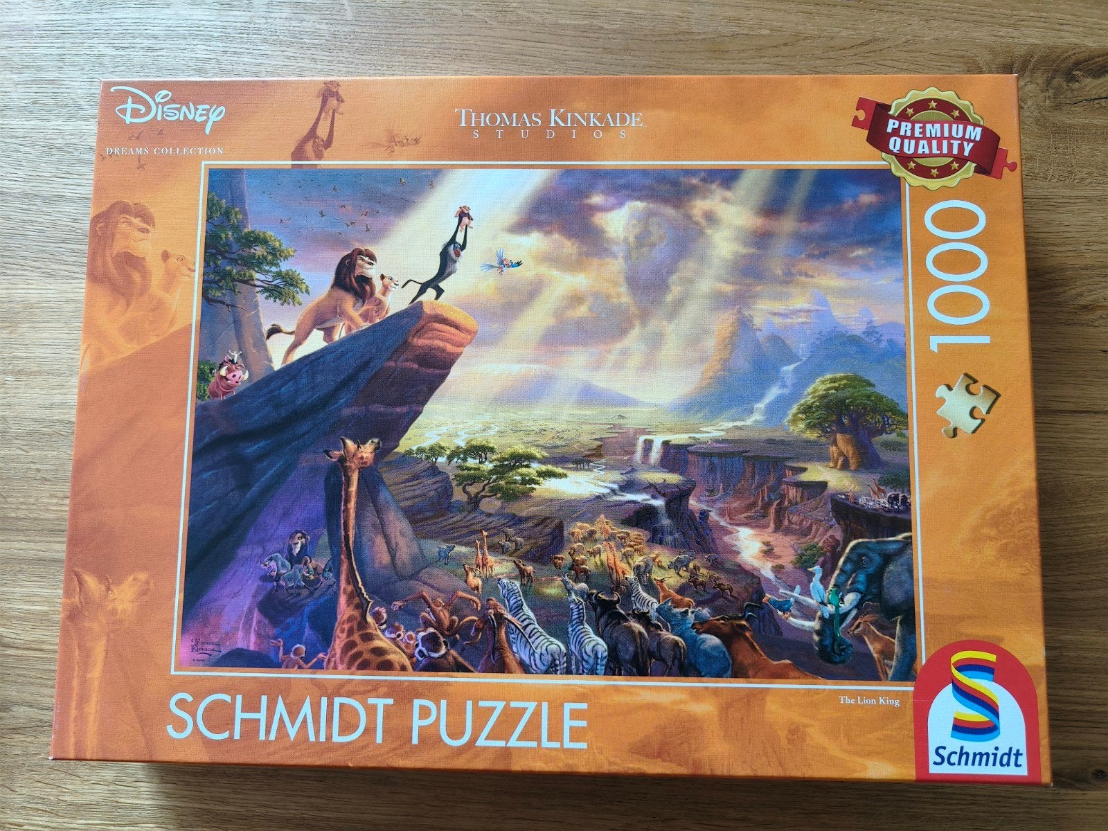 Disney Leeuwenkoning Legpuzzel 1000 stukjes Schmidt, Hobby en Vrije tijd, Denksport en Puzzels, Ophalen of Verzenden, 500 t/m 1500 stukjes
