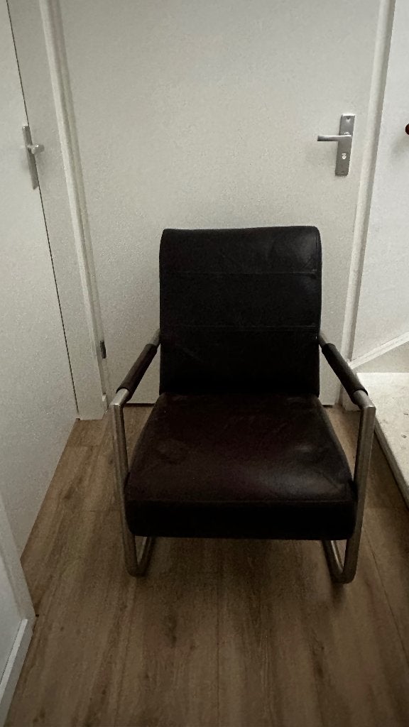 fauteuil Henders & Hazel, Huis en Inrichting, Ophalen, Gebruikt, 75 tot 100 cm, Leer