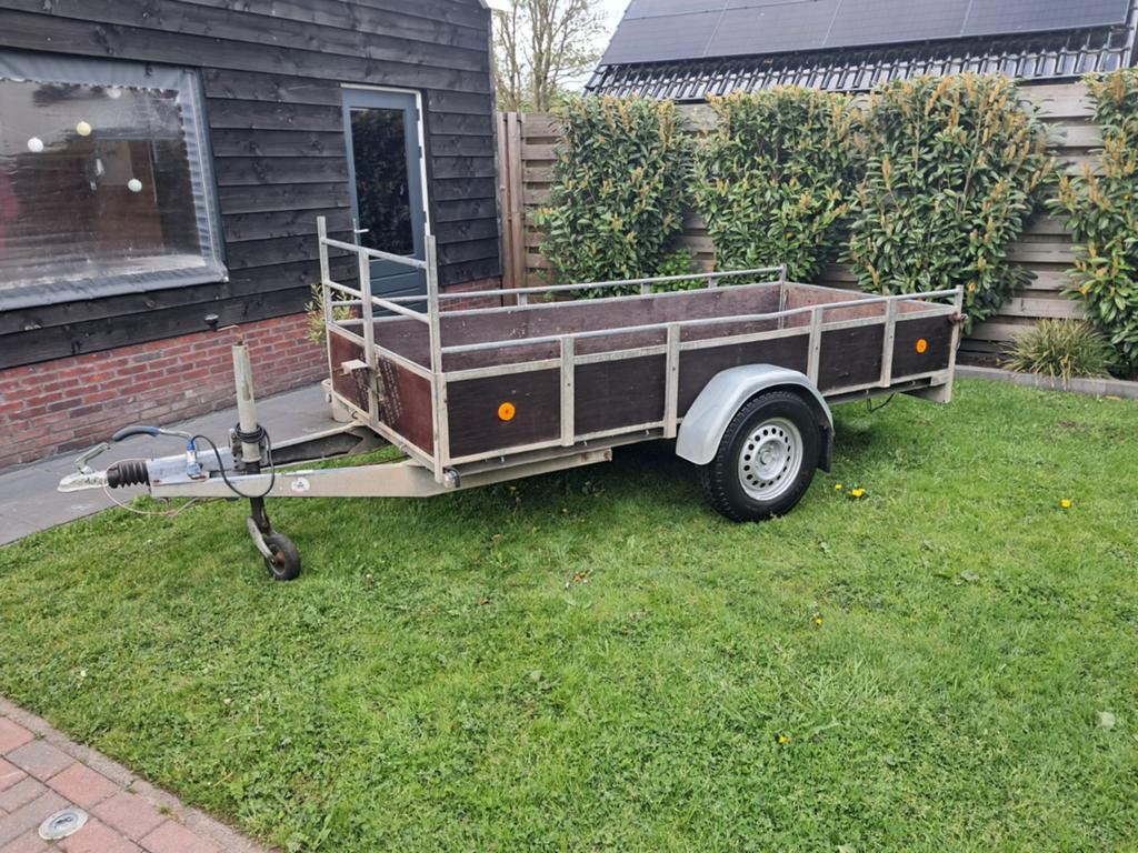 Ruime enkelasser aanhanger met kenteken!!, Auto diversen, Aanhangers en Bagagewagens, Ophalen, Gebruikt