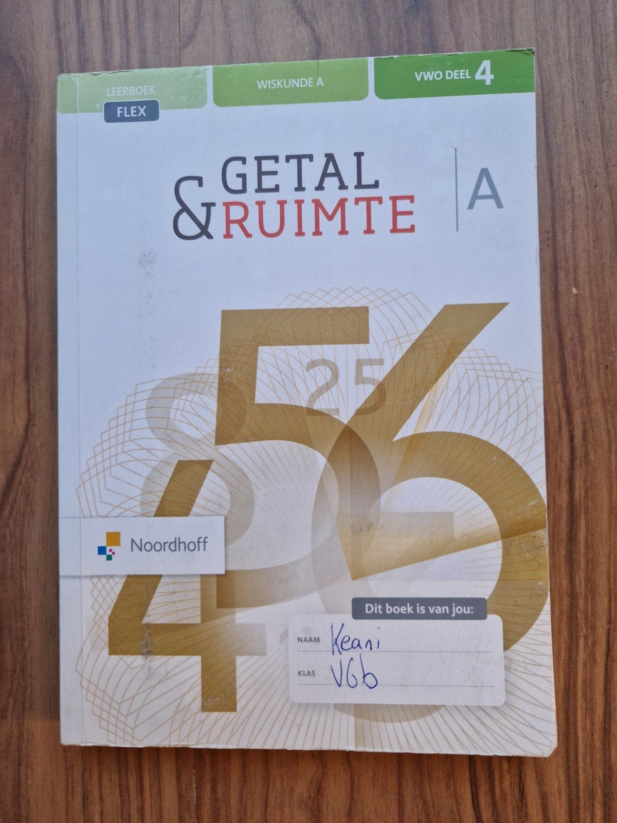 Getal & Ruimte VWO A deel 4 flex, Ophalen, Zo goed als nieuw, VWO, Wiskunde A