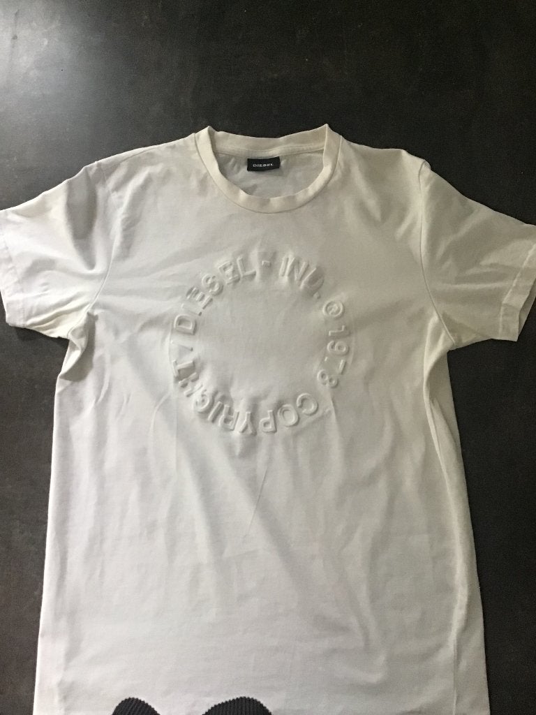 Heren wit Diesel t-shirt maat m, Diesel, Maat 48/50 (M), Wit, Ophalen of Verzenden