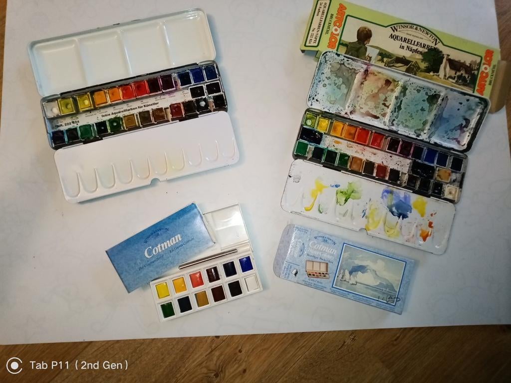 Winsor & Newton Cotman Aquarelverf Sets, Ophalen