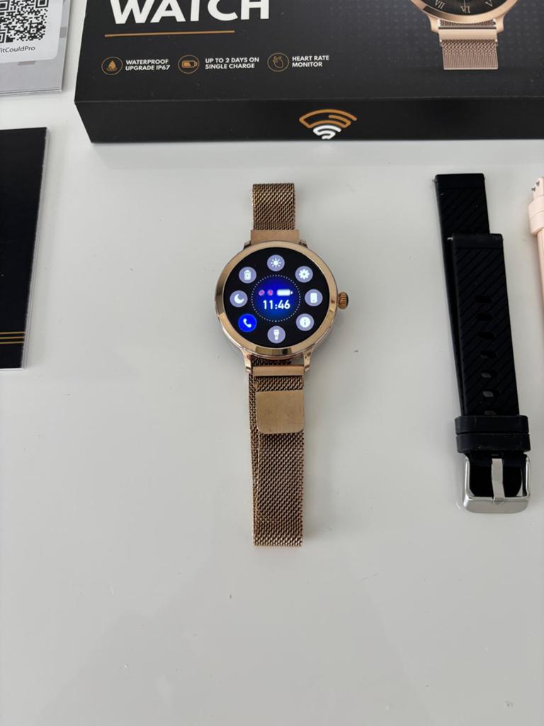 Valante NovaX Smartwatch rose goud hartslag/bloeddrukmeter, Sieraden, Tassen en Uiterlijk, Smartwatches, Nieuw, Android, Roze
