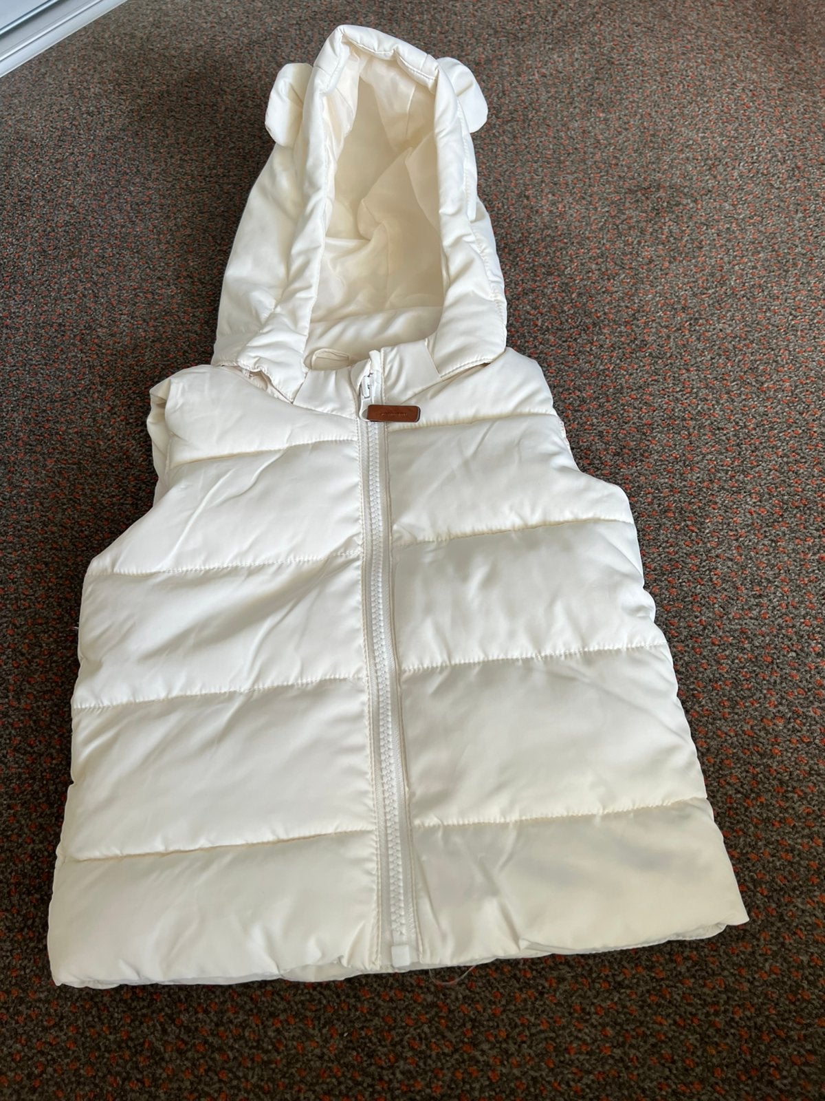 ZGAN vlekvrije Roomwitte Baby Body Warmer mt 74, Kinderen en Baby's, Ophalen of Verzenden, Zo goed als nieuw, Jongetje of Meisje