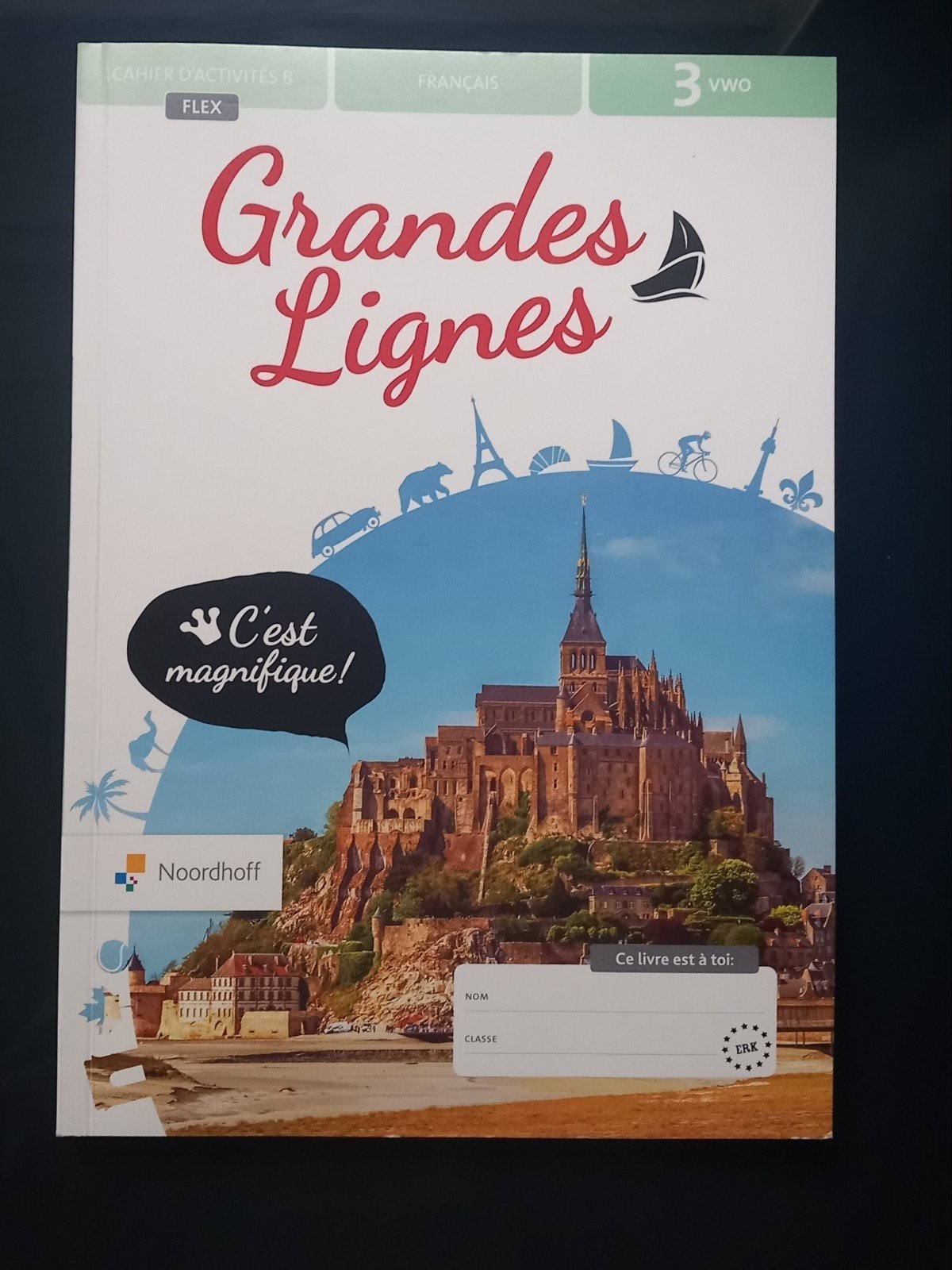 Grandes Lignes Cahier d'Activités B Flex 3 VWO Frans, Frans, VWO, Noordhoff, Nieuw