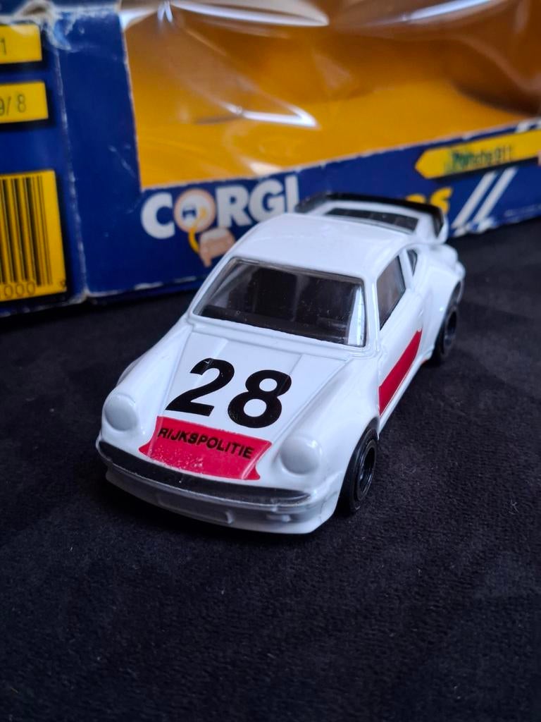 Corgi Toys Porsche 911 Politie nummer 28 nieuw in verpakking, Ophalen of Verzenden, Nieuw, Auto, Corgi
