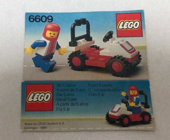 Lego Legoland 6609: cross auto met Minifiguur, Gebruikt, Lego, Ophalen of Verzenden, Compleet