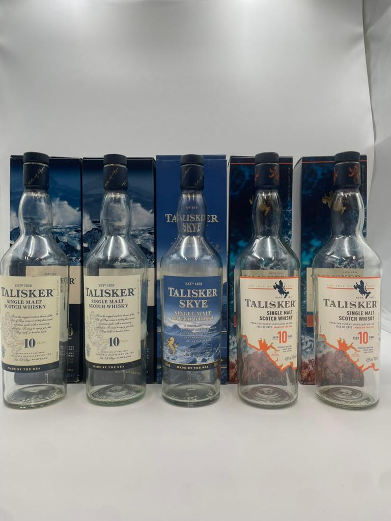 Lege Talisker whisky flessen - Decoratie/Verzameling, Ophalen of Verzenden, Gebruikt, Overige typen