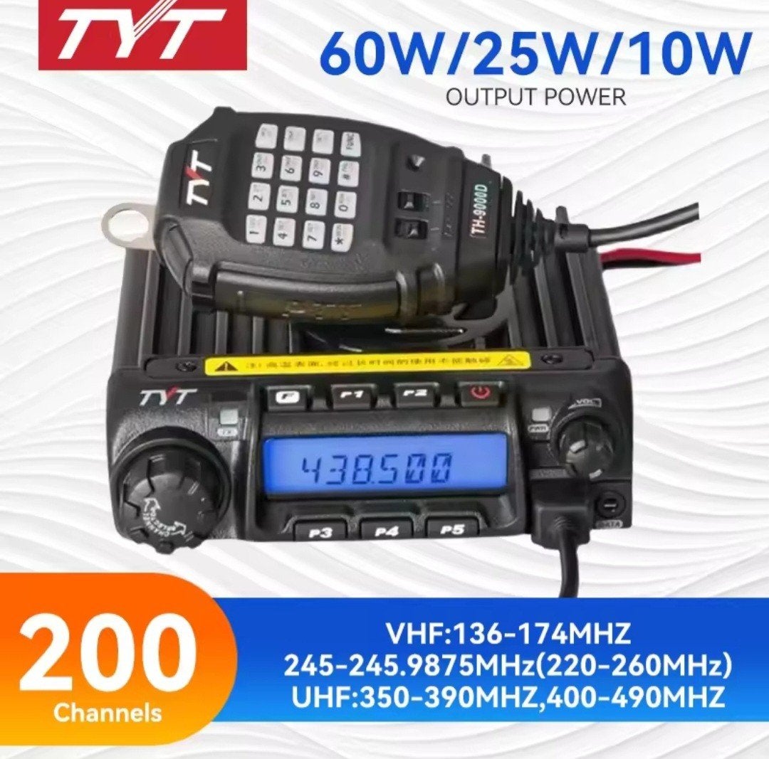 TYT TH-9000D UHF Mobilofoon 60W (400-480 MHz), Telecommunicatie, Ophalen of Verzenden, Nieuw