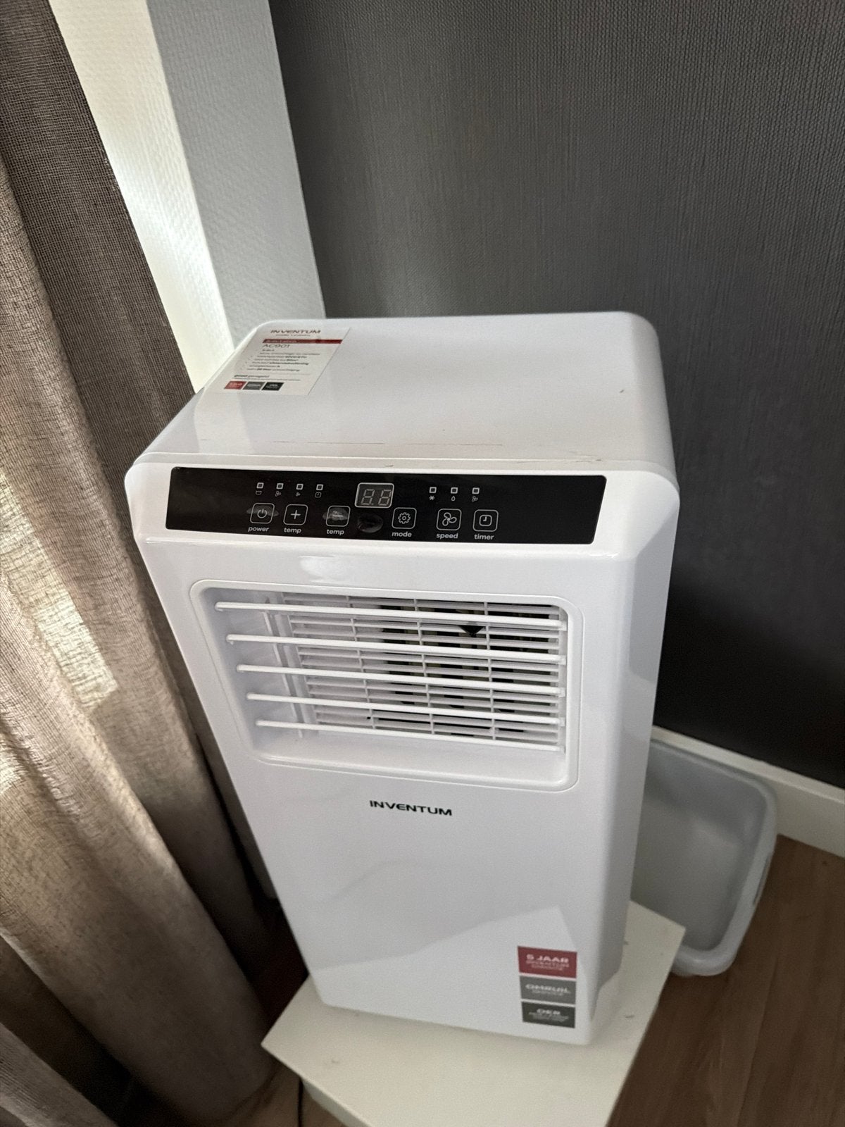 Inventum 3-in-1 Mobiele Airco AC901 - Koelen, Ontvochtigen,, 3 snelheden of meer, Ophalen of Verzenden, Zo goed als nieuw, Koelen en Ontvochtigen