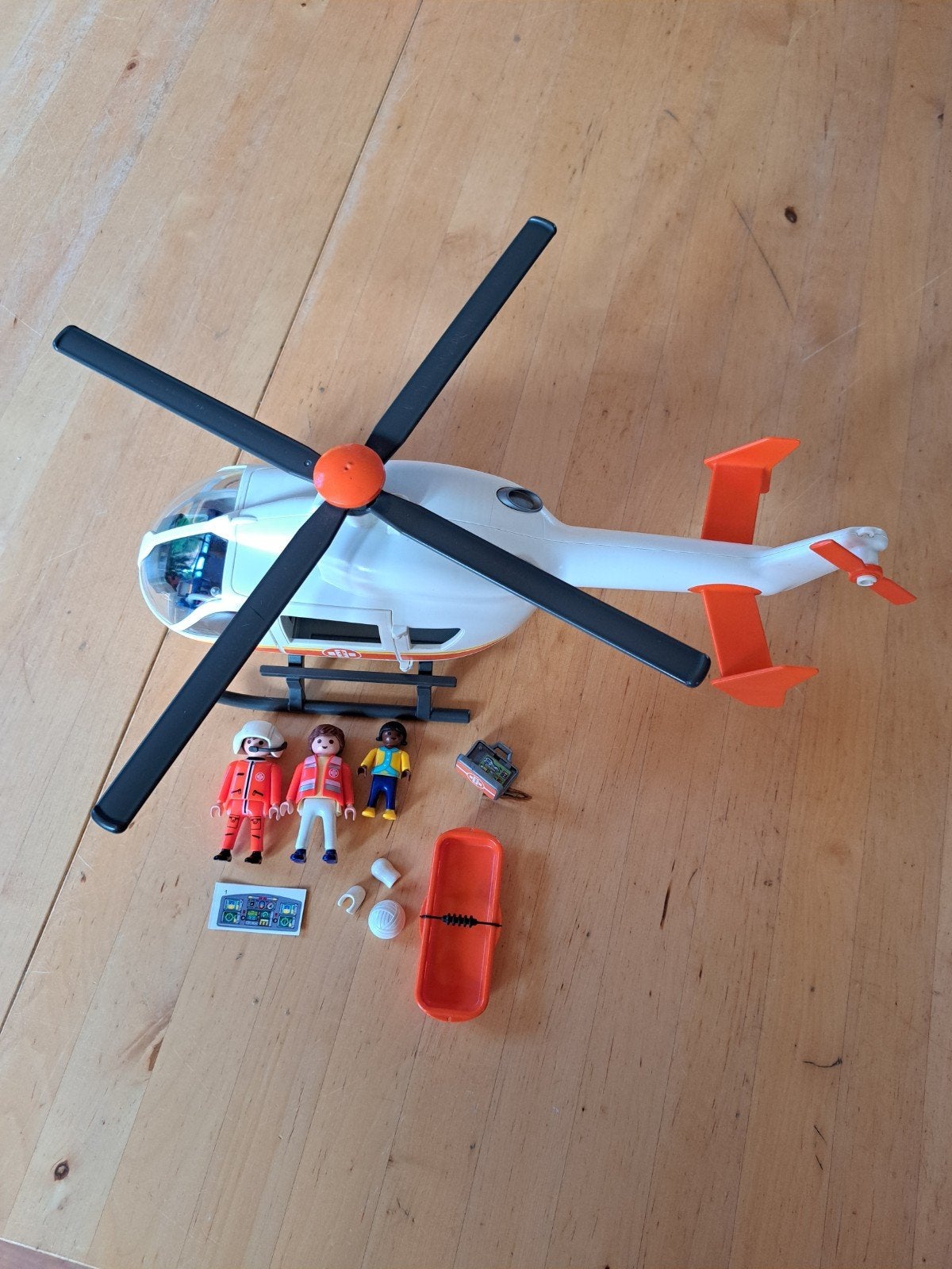 playmobil ziekenhuis helikopter, Ophalen of Verzenden, Zo goed als nieuw