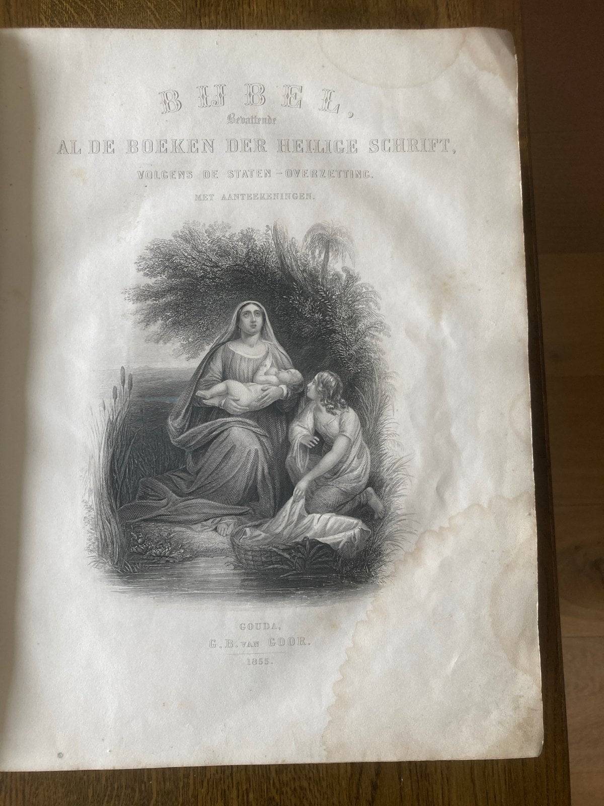 Prachtbijbel - Geïllustreerde Bijbel uit 1855, Ophalen