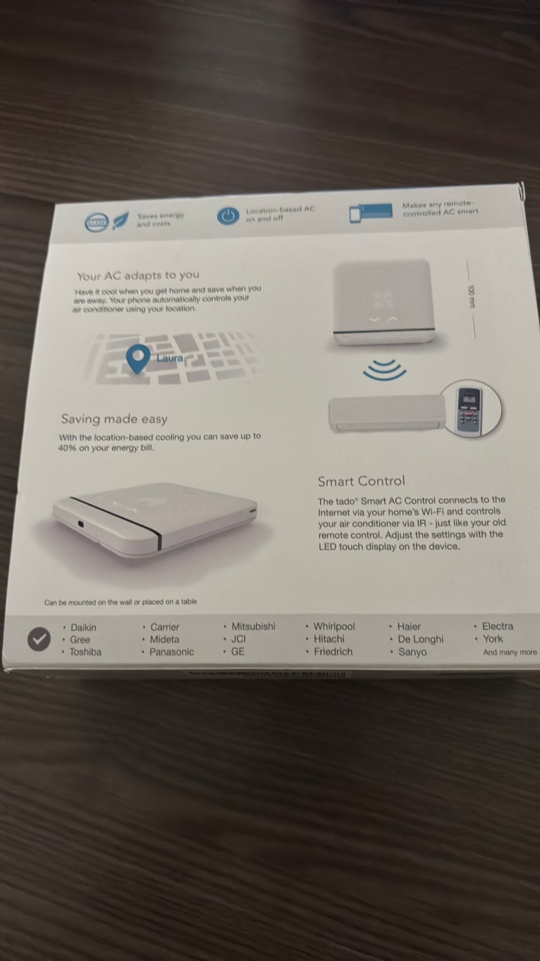 Tado smart AC control, Nieuw, 3 snelheden of meer, Ophalen of Verzenden, Afstandsbediening