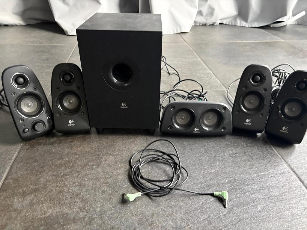 Logitech 5.1 speakerset voor computer, Ophalen, Gebruikt, Audiokanaal 5.1