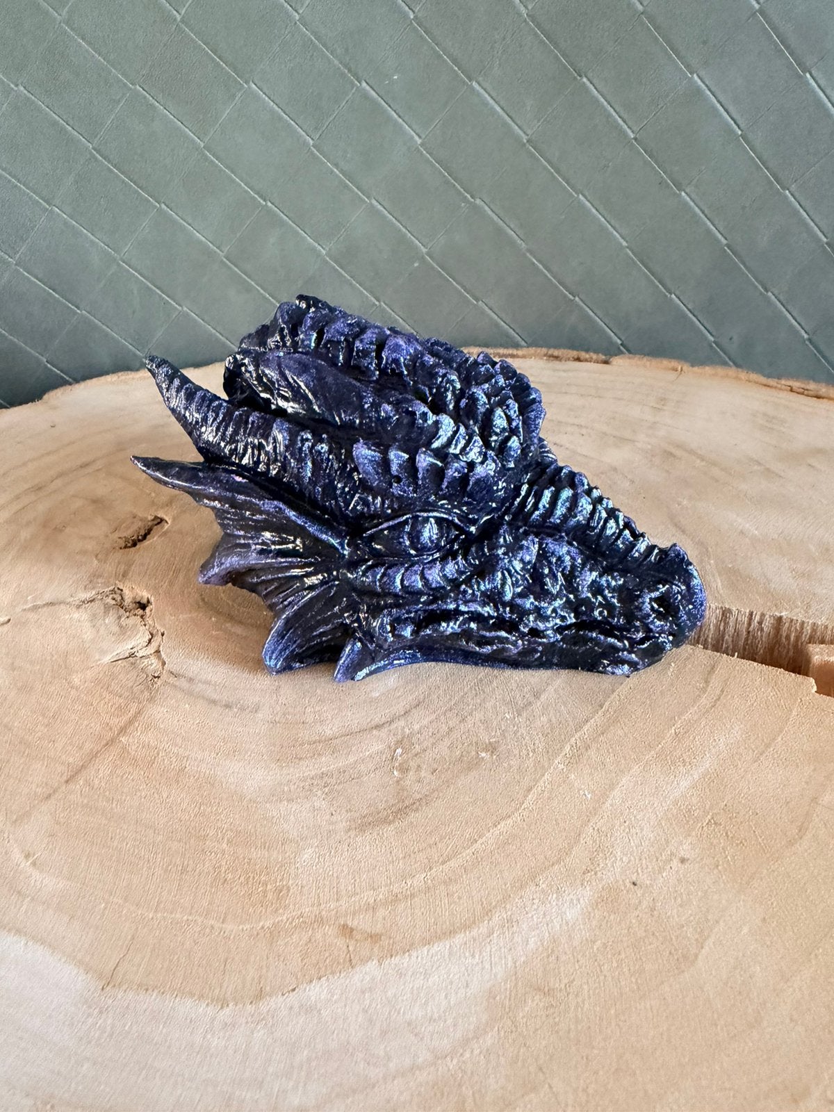 Drakenkop Ribbel. Handmade, Ophalen of Verzenden, Nieuw, Fantasy