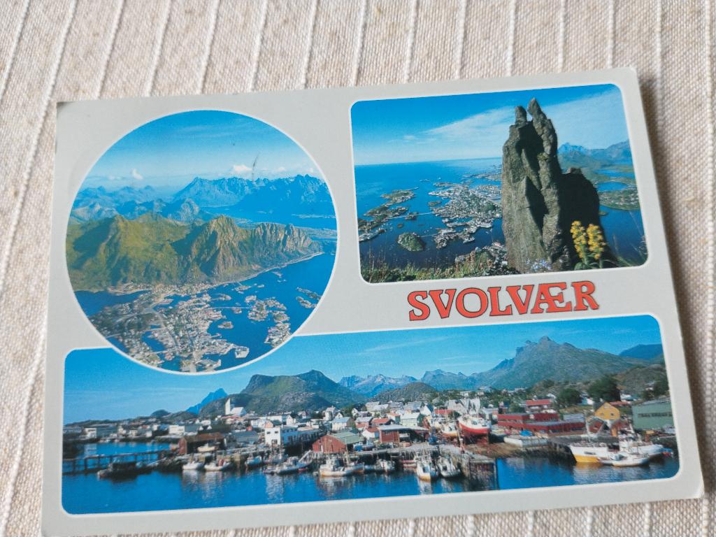 Noorwegen, Svolvær i Lofoten - 3 afbeeldingen, Verzamelen, Ansichtkaarten | Buitenland, Ophalen of Verzenden, 1980 tot heden, Gelopen