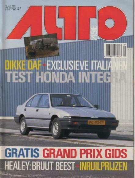 Autovisie 8 1986 : Daf YA - Honda Integra - Lancia Thema TD, Ophalen of Verzenden, Gelezen, Algemeen