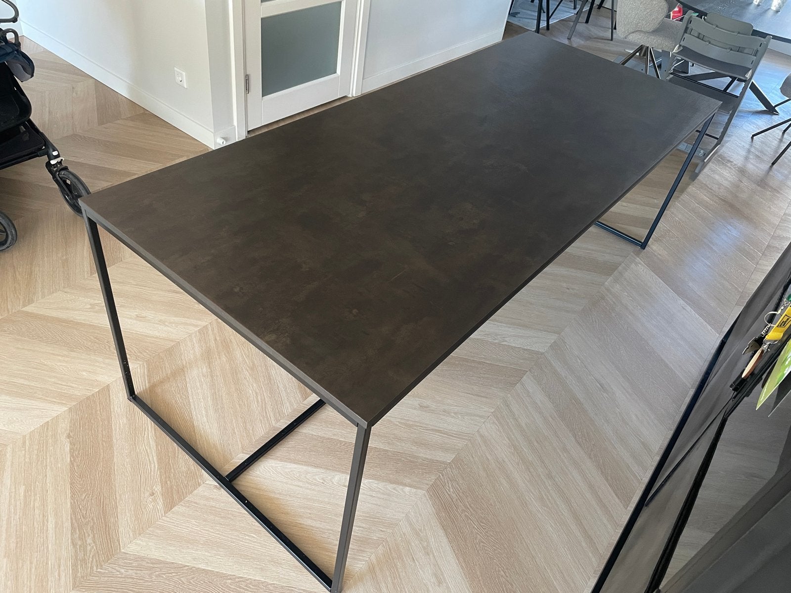 VM Design SOHO Eettafel 220x90cm, Ophalen, 200 cm of meer, 50 tot 100 cm, Zo goed als nieuw