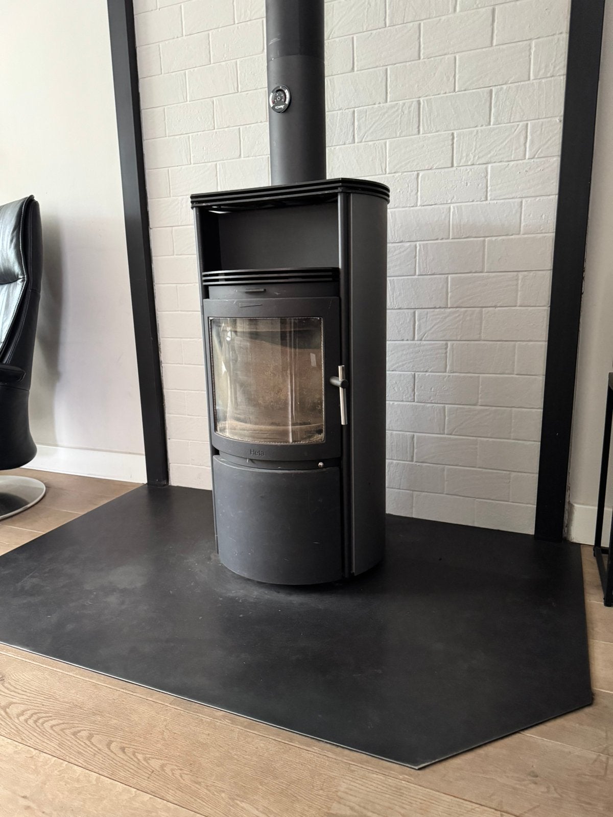 Houtkachel Heta scanline 25. 8 kw, Ophalen, Zo goed als nieuw, Vrijstaande haard, Houthaard