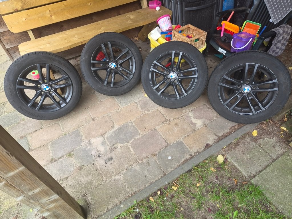 BMW 1 serie velgen zwart, Ophalen, Gebruikt, 16 inch, Banden en Velgen