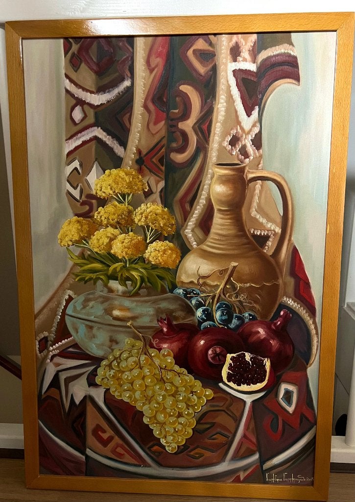 Unieke olieverf schilderij in mooie kleuren, Ophalen