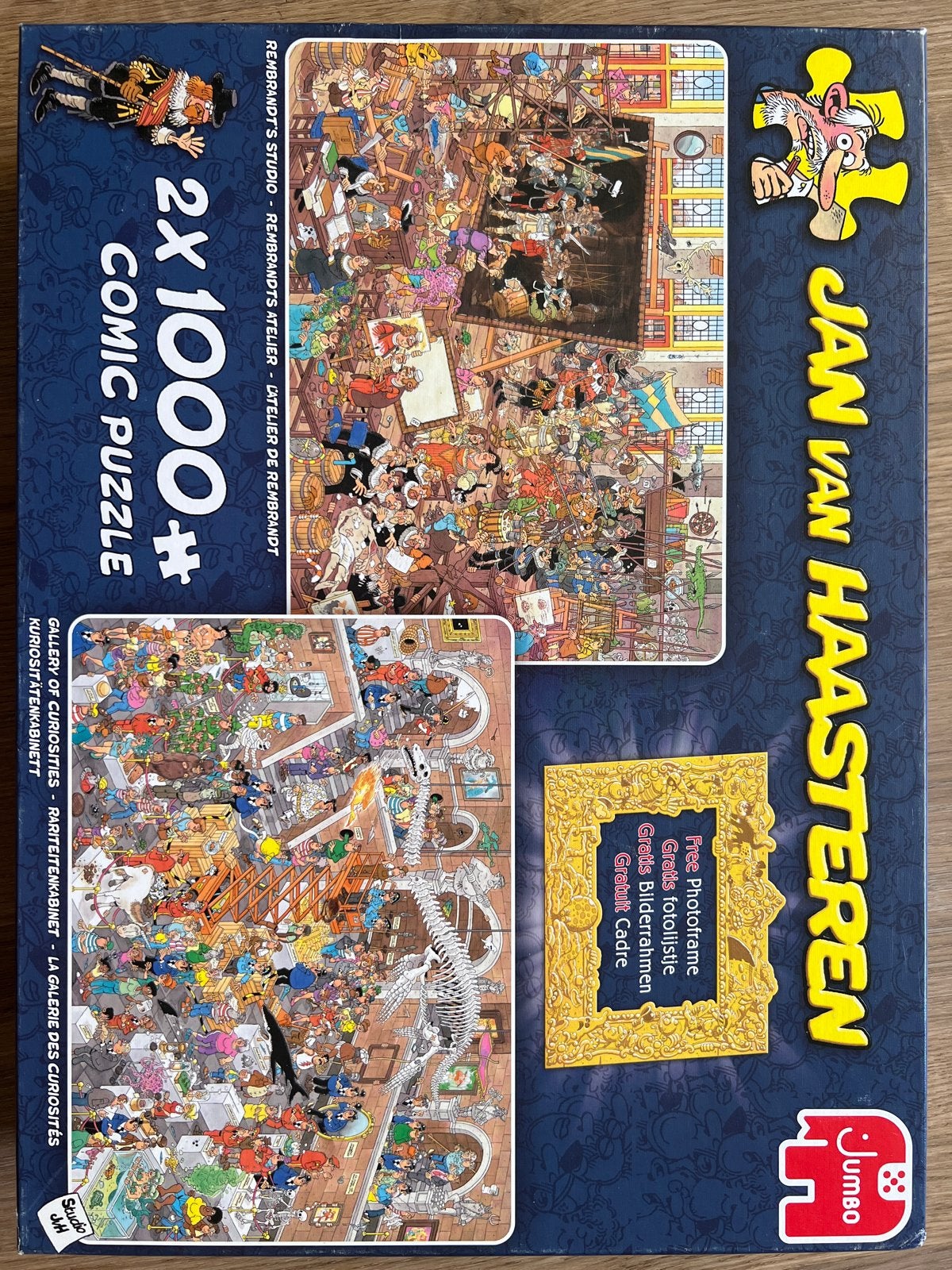 Jan van Haasteren - Rariteitenkabinet + Rembrandts, Verzenden, 500 t/m 1500 stukjes, Zo goed als nieuw, Legpuzzel