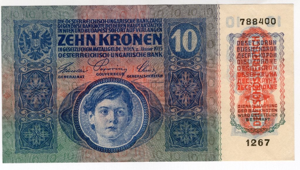 Oostenrijk 10 Kronen 1919 xf, Postzegels en Munten, Bankbiljetten | Europa | Niet-Eurobiljetten, Verzenden, Oostenrijk