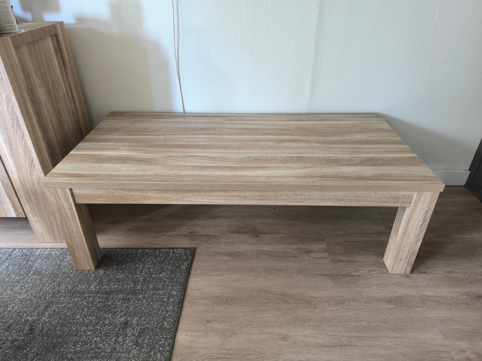 Moderne Salontafel - Lichtbruin Hout, Ophalen, Gebruikt, 100 tot 150 cm, 50 tot 100 cm