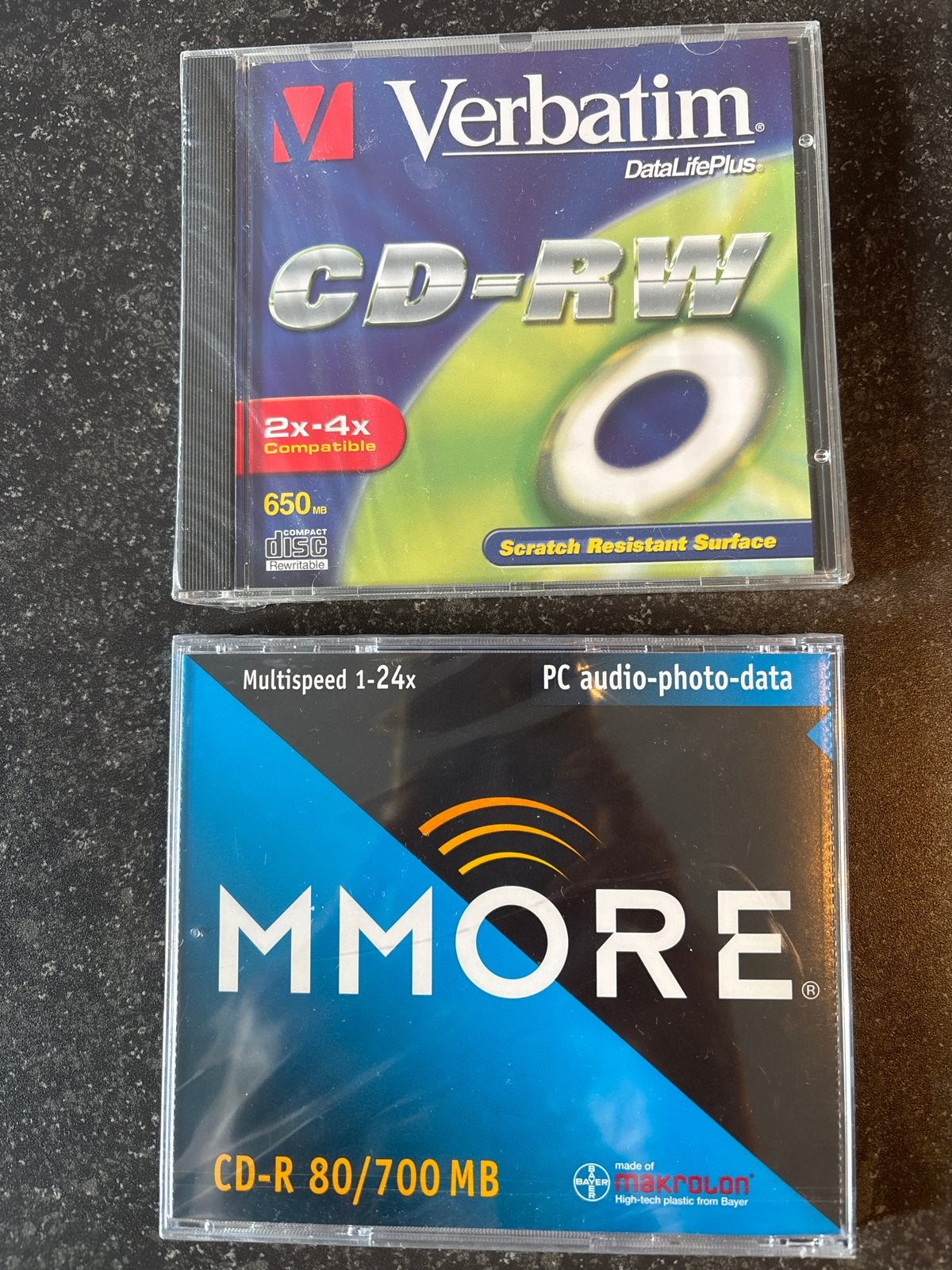 Verbatim CD-RW en MMORE CD-R schijven - Nieuw in verpakking, Computers en Software, Ophalen of Verzenden, Nieuw, Cd, Herschrijfbaar