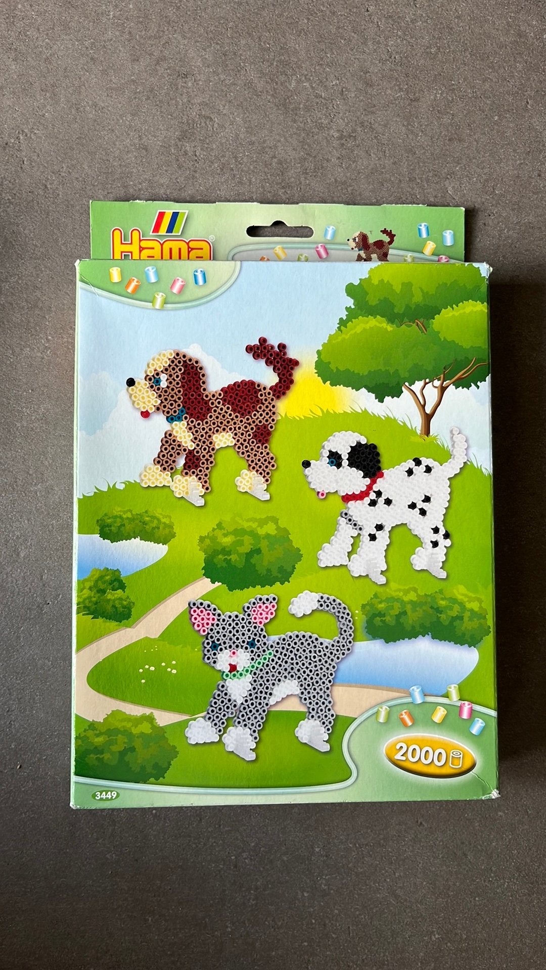 Hama strijkkralenset hond/kat, Ophalen, Zo goed als nieuw, Knutselwerk