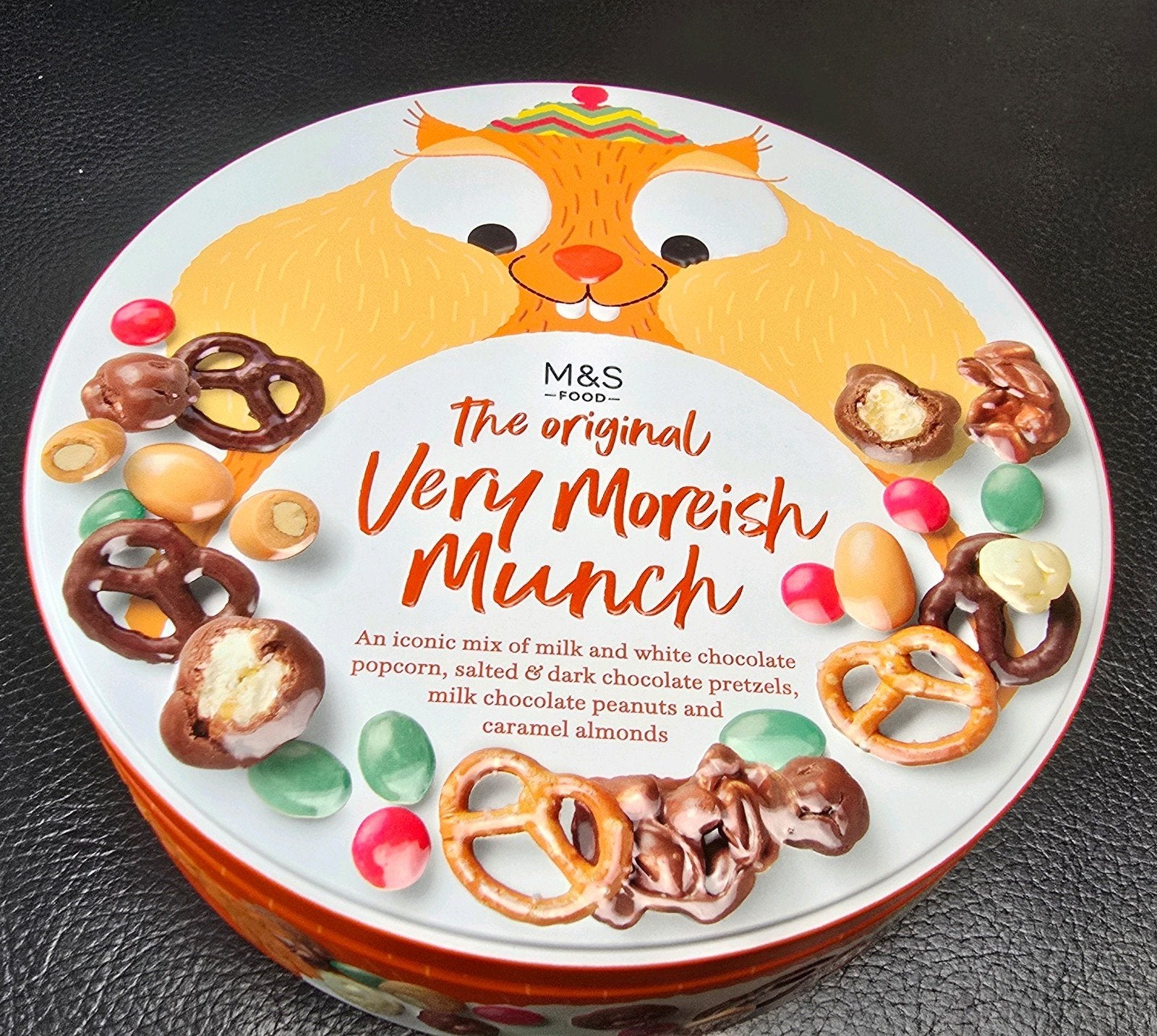 Marks & Spencers Koektrommel The Original Very Morish Munch, Ophalen of Verzenden, Gebruikt, Koek(jes), Overige merken