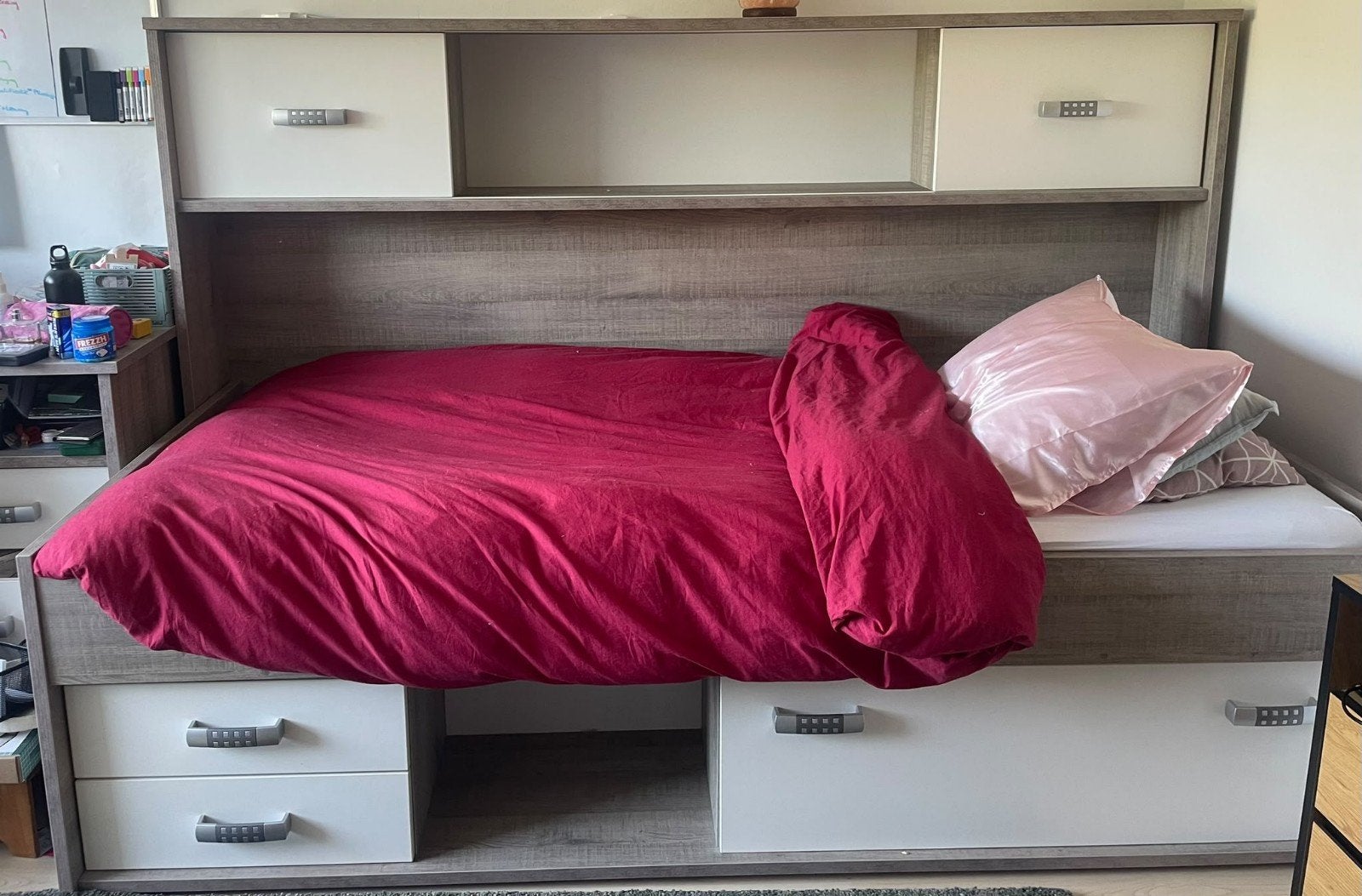 Beter Bed bed met opbergruimte en lattenbodem (90x200), Ophalen, Gebruikt, 90 cm, Eenpersoons