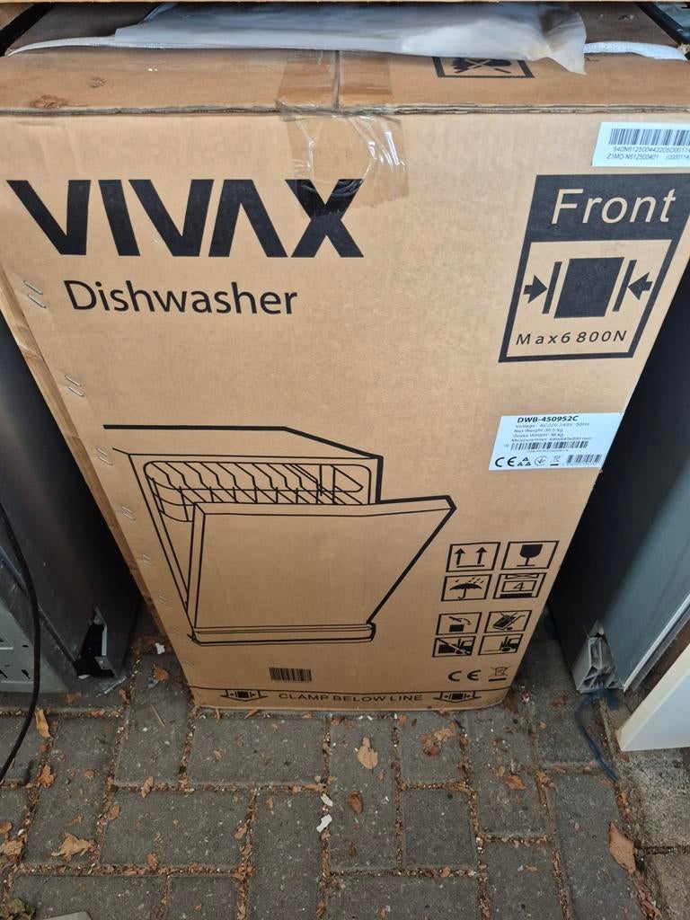 Nieuwe vivax 45 cm brede inbouw vaatwassers 4x A +, Ophalen, Nieuw