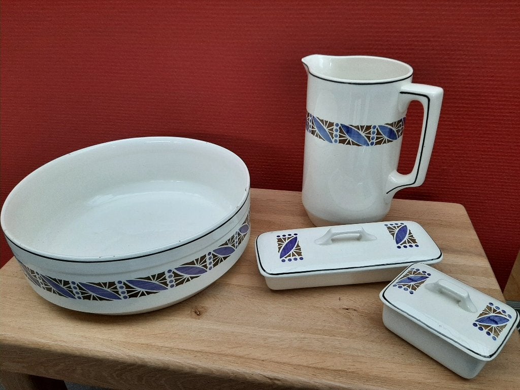 Antieke Lampetset, Antiek en Kunst, Antiek | Porselein, Ophalen