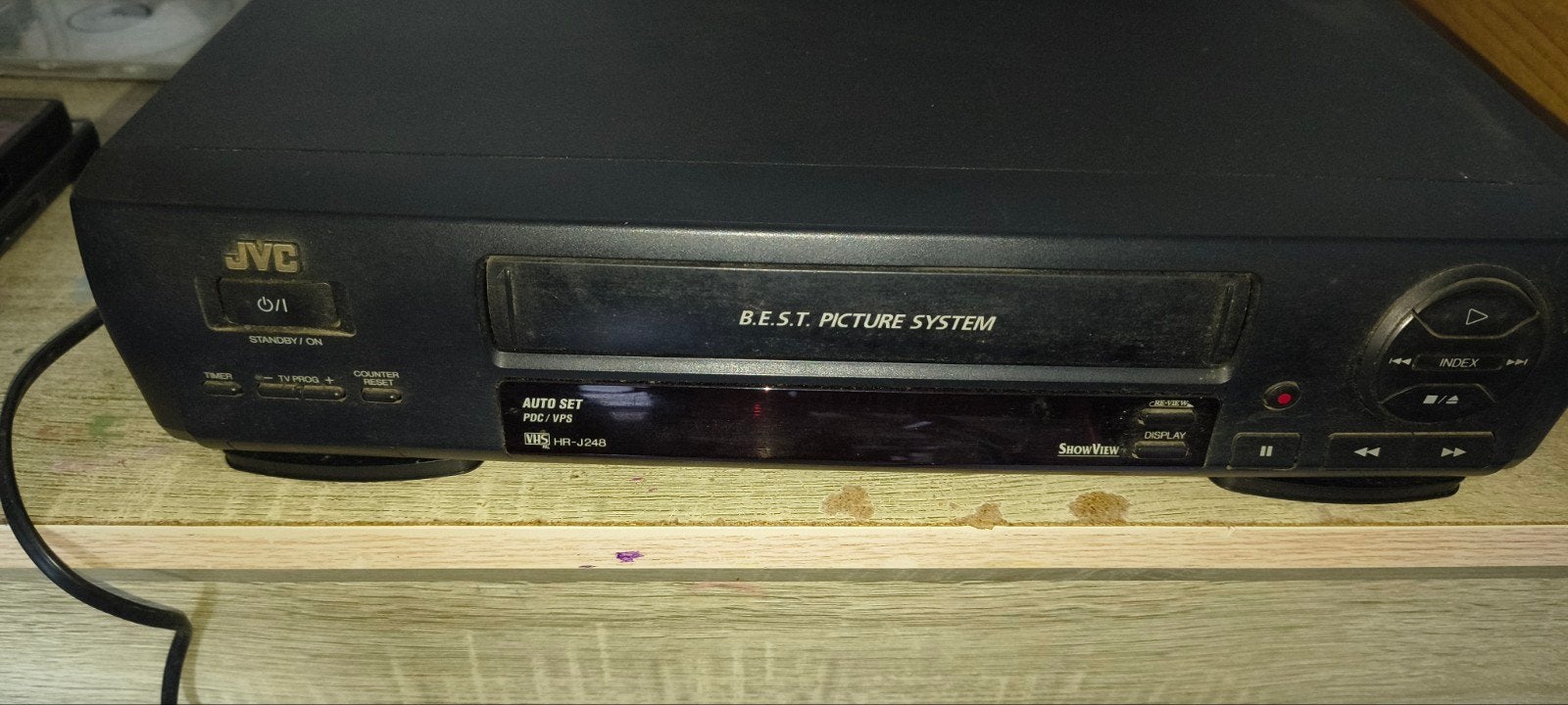 JVC VHS Speler HR-J248 - Werkend, Ophalen of Verzenden, Gebruikt, VHS-speler of -recorder