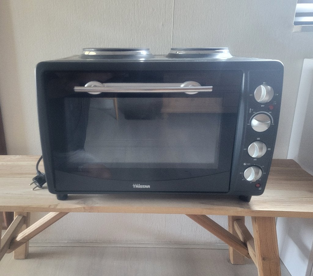 Oven met 2 kookplaten - Tristar OV-1422, Ophalen of Verzenden, Zo goed als nieuw, Minder dan 45 cm