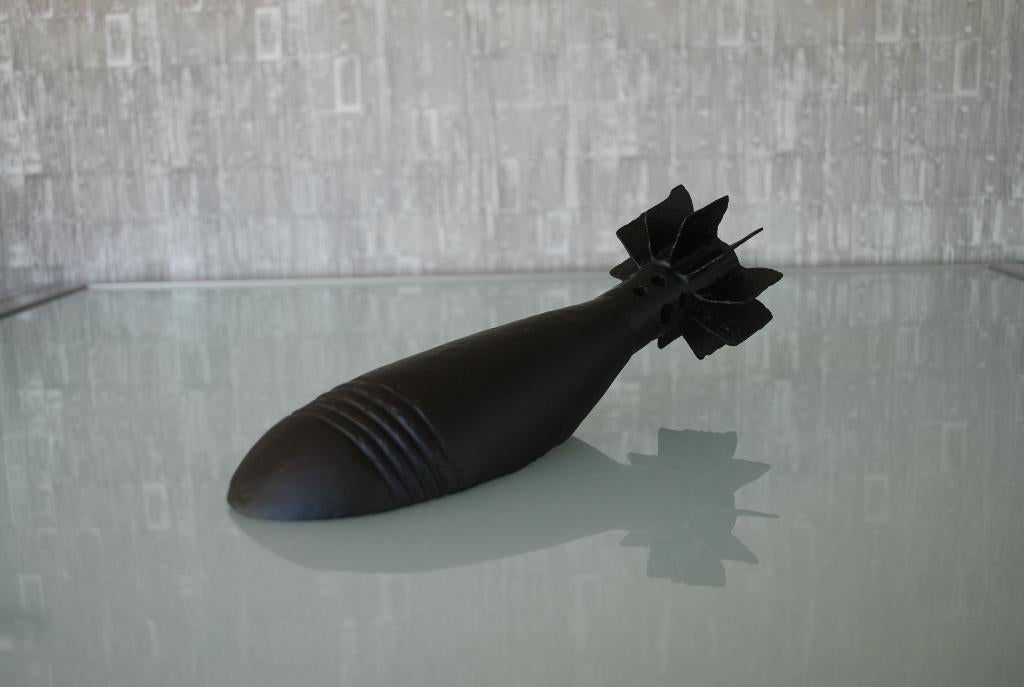 Cut-away Mortier Lamp en Bureau / Wand decoratie WW2, Ophalen of Verzenden, Landmacht, Overige gebieden, Hulzen of Bodemvondsten