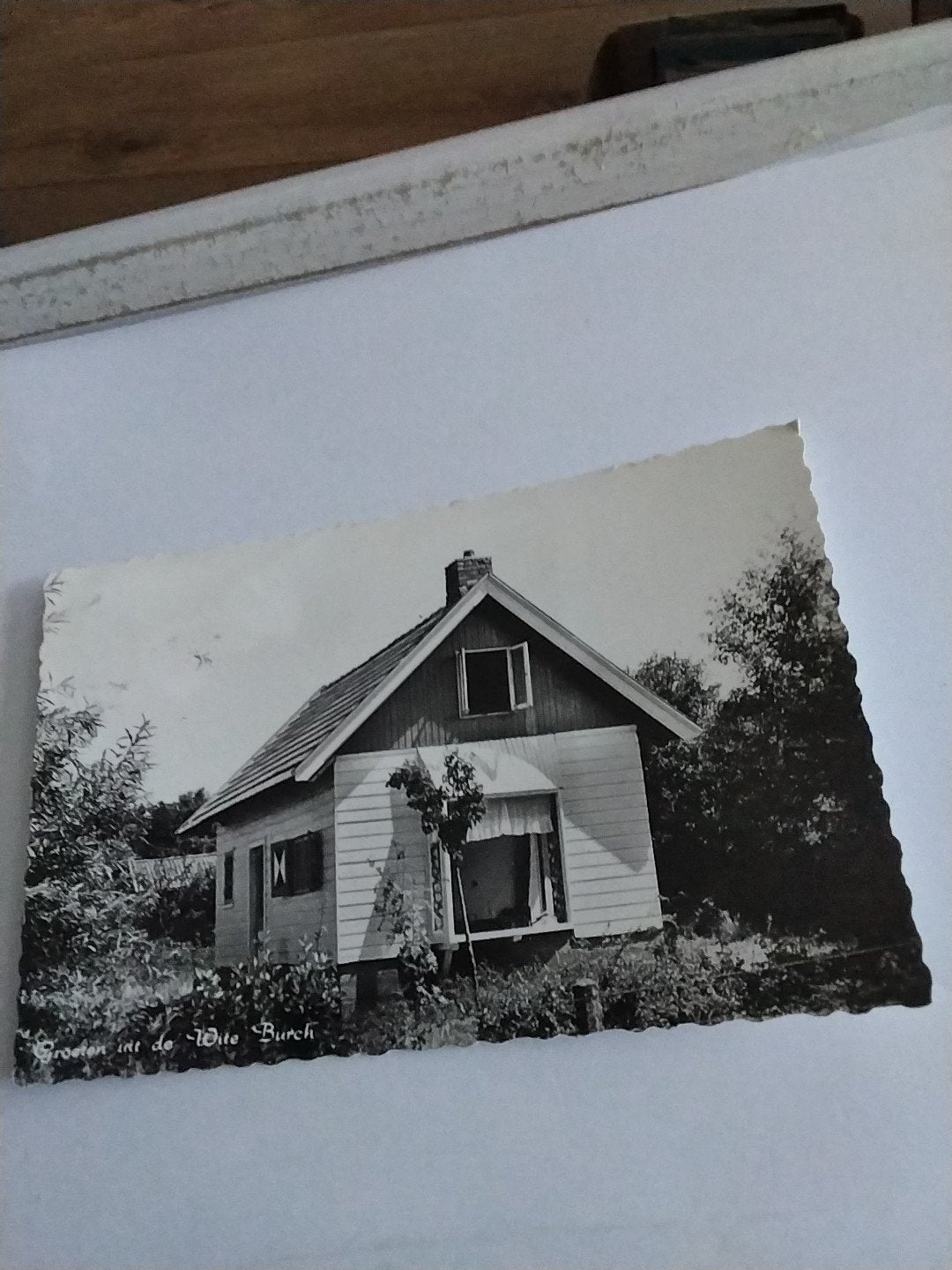 kaart van een huisje, 'Groeten uit de "Witte Burch"  HEMELUM, Ophalen of Verzenden, 1940 tot 1960, Gelopen