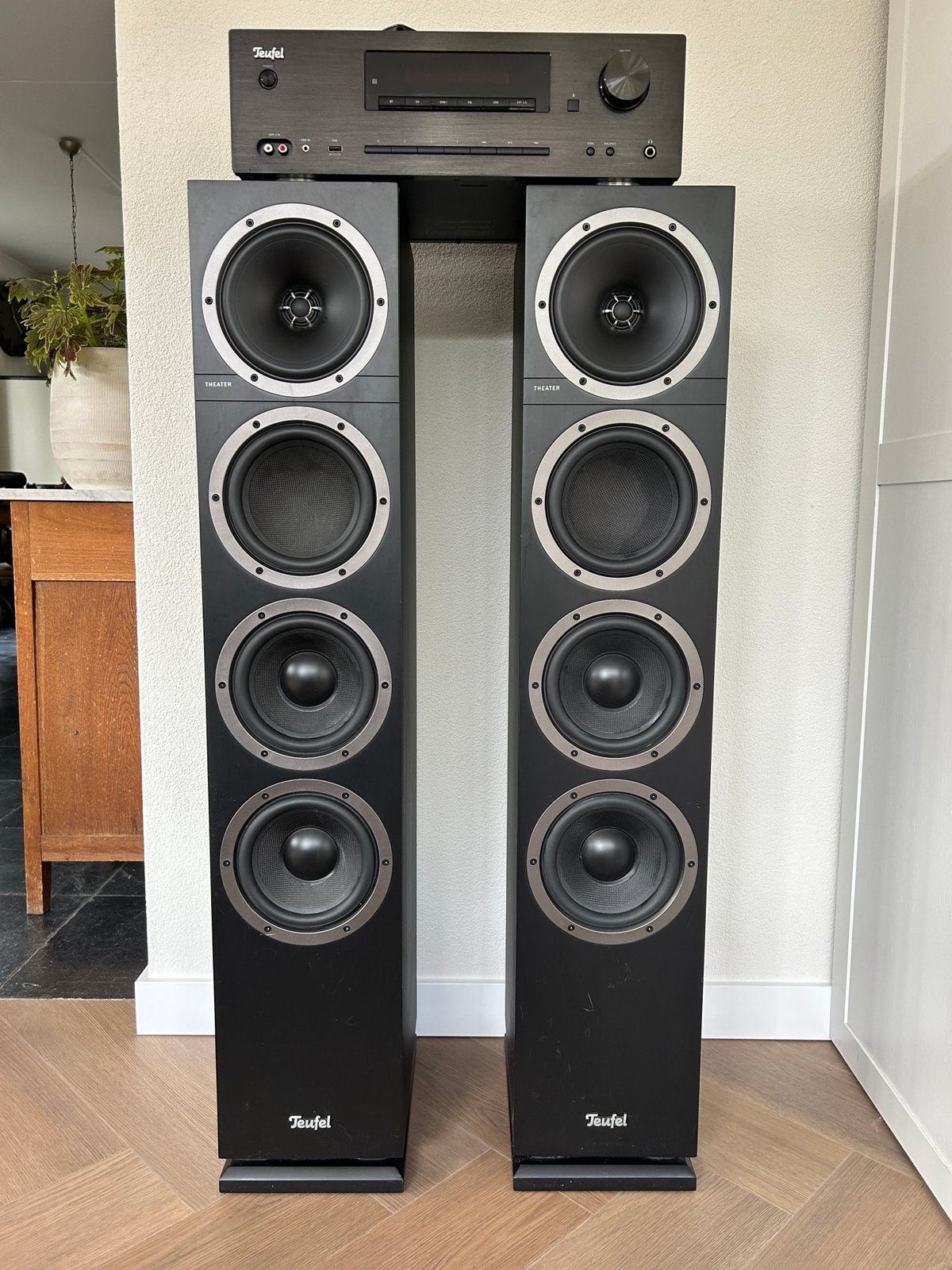 Teufel Theater 500 + KB 62 CR – complete hifi set, Ophalen, Zo goed als nieuw, Overige merken