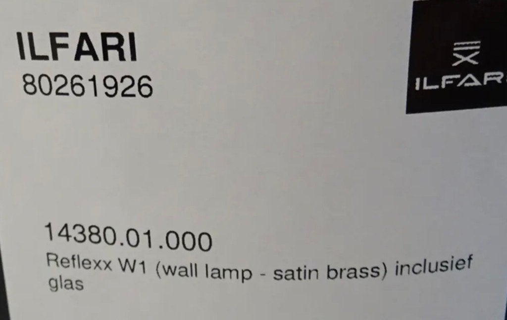 2 wandlampen van Ilfari twv € 450,00 st NIEUW!!, Ophalen of Verzenden, Nieuw, Glas, Piet Boon By Eve