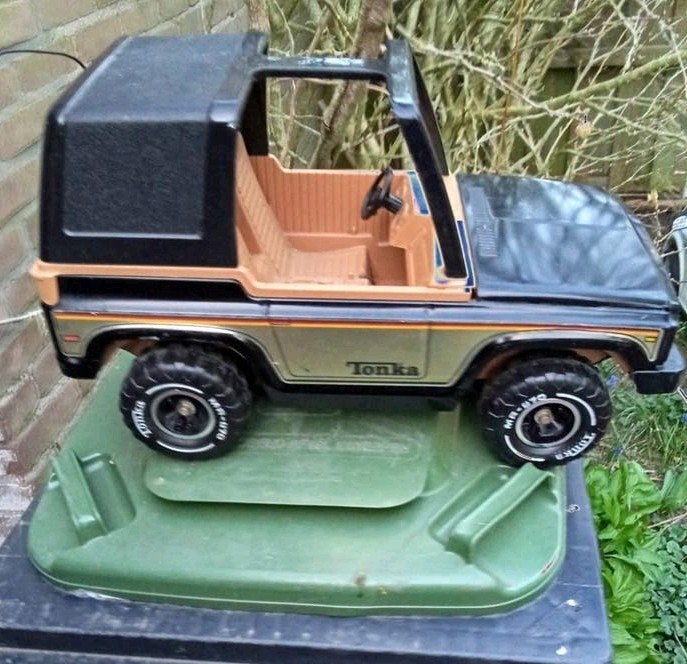 Vintage Tonka Jeep: Supersterk, Compleet & Roestvrij!, Ophalen, Gebruikt, Afstandsbediening