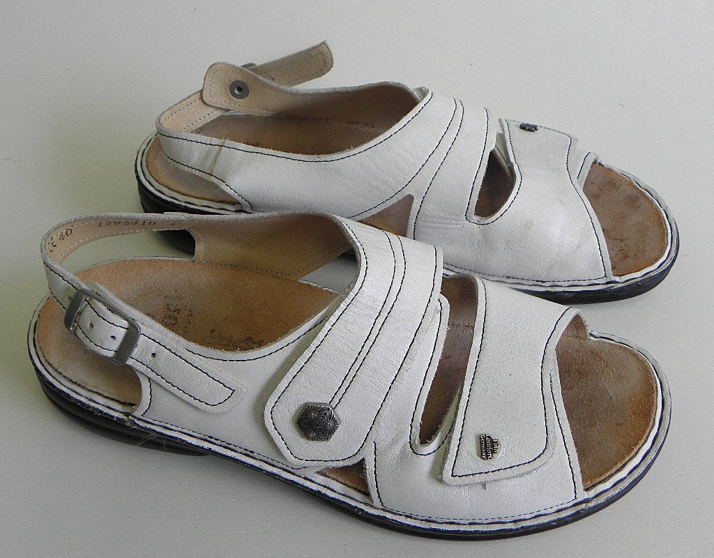 Witte Finn Comfort sandalen maat 40, Finn Comfort, Wit, Zo goed als nieuw, Sandalen of Muiltjes