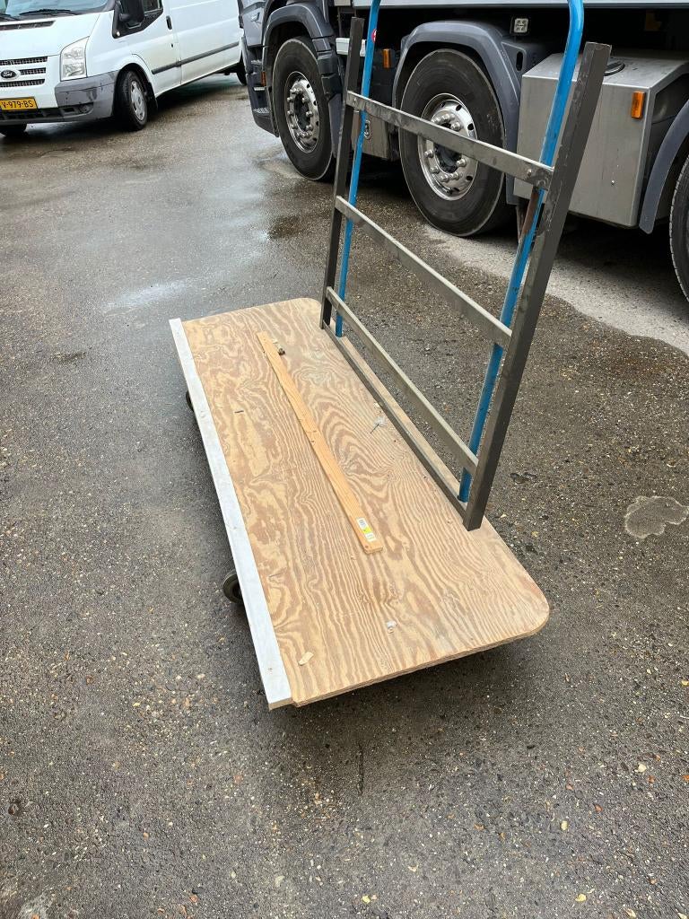 Platenkar - Kussenkar, Doe-het-zelf en Verbouw, Transportwagens, 100 liter of meer, Ophalen, Zo goed als nieuw, Transportkar