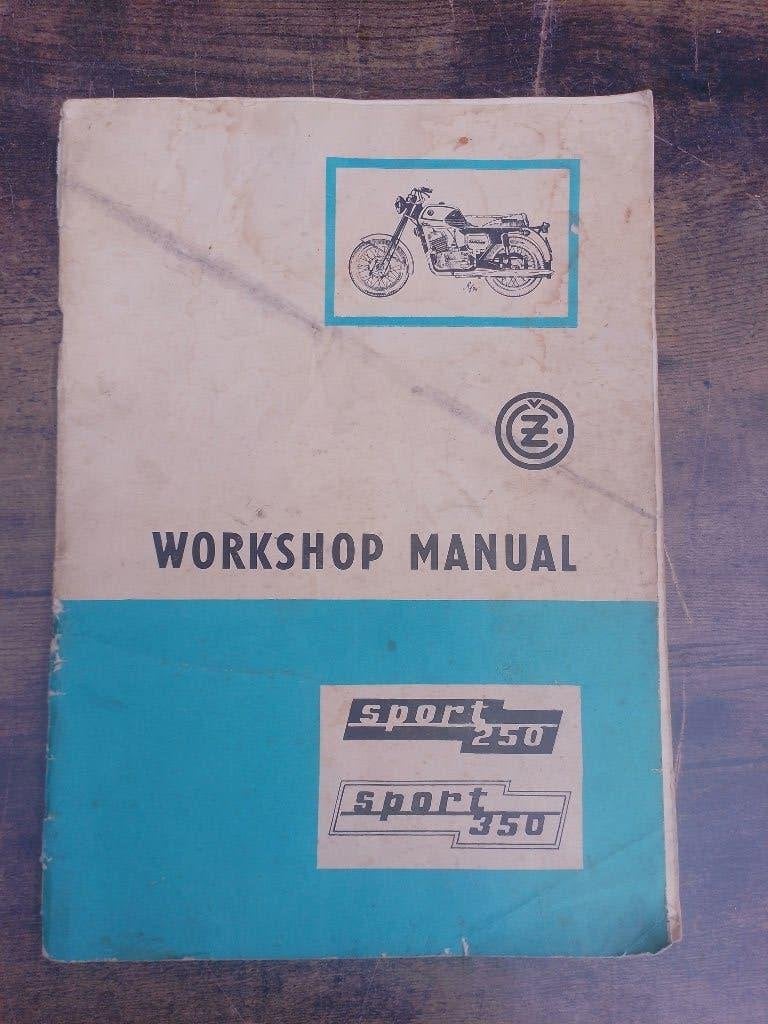 CZ werkplaatshandleiding voor de Sport 250 + Sport 350  1976, Motoren, Ophalen of Verzenden, Overige merken
