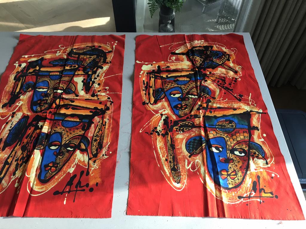 Twee batik panelen, Arifin, Ophalen of Verzenden