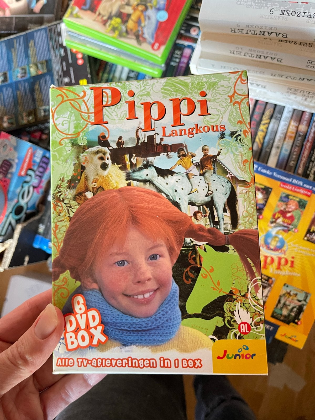 Pippi Langkous - 6 DVD Box - Alle TV-afleveringen, Cd's en Dvd's, Alle leeftijden, Tv-serie, Zo goed als nieuw, Familie
